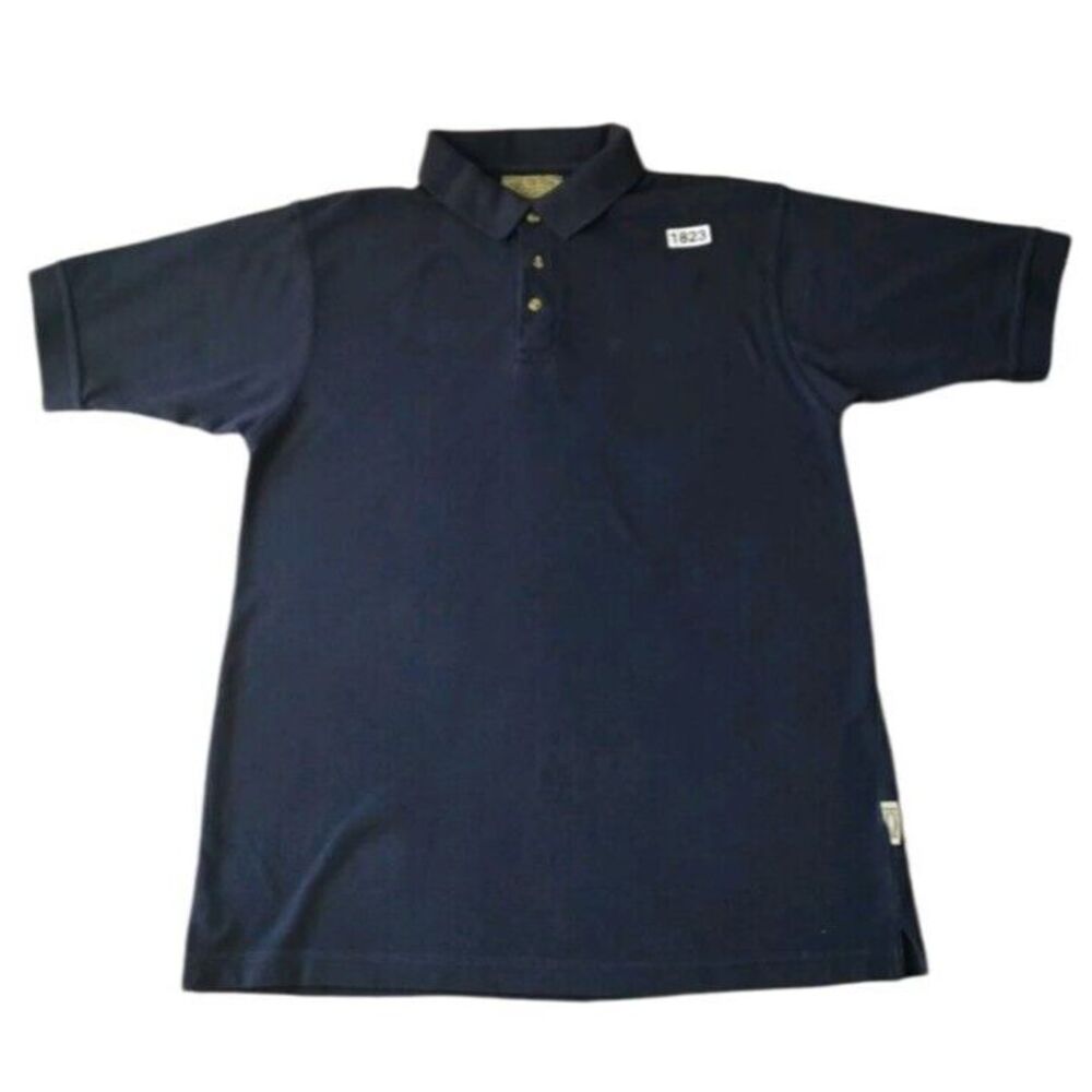 Vintage Colorado Performance Timberline Polo Shirt Men Medium Navy Short Sleeve